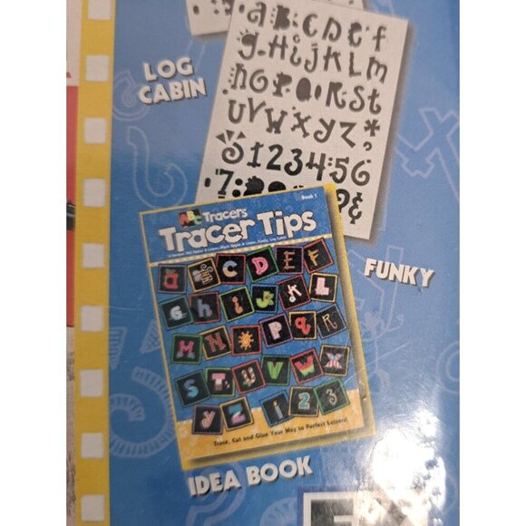 ABC "Tracers" 6 Alphabet Templates & Idea Book Fast Lettering Signs Cards Fabric - Picture 11 of 11